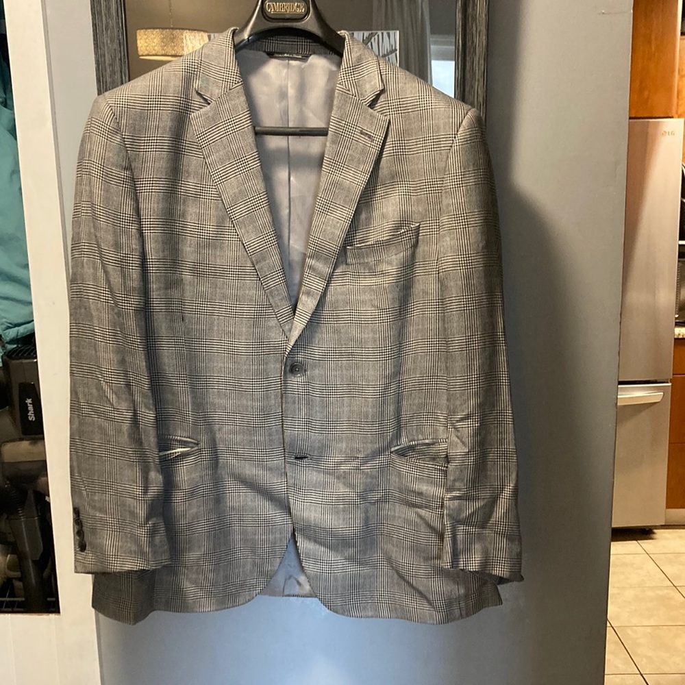 Joseph Gray Sport Coat Modern Fit Notch Lapel